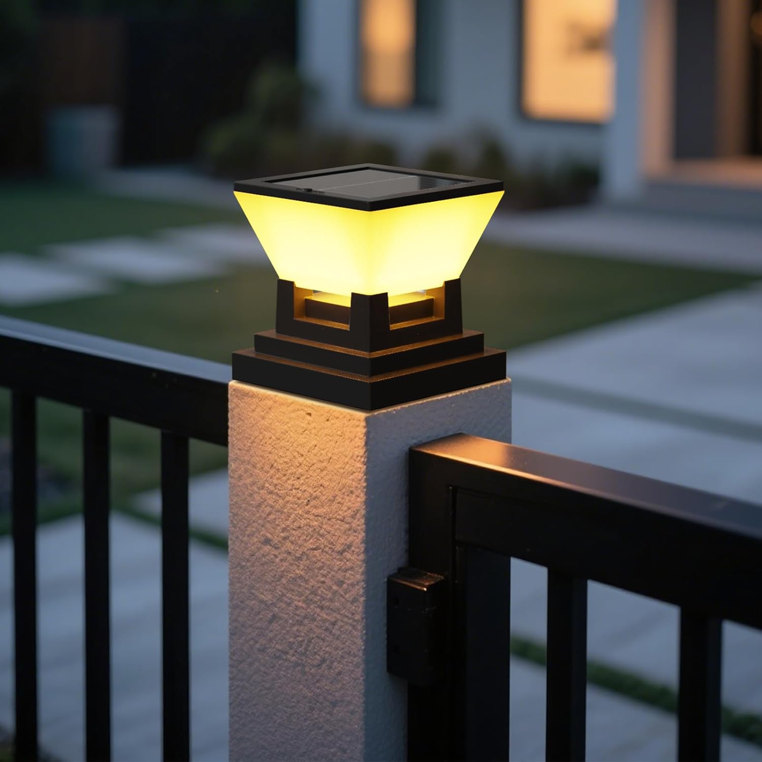 Fiori Solari Zitenghua Rosa | Confezione Da 2 Luci Da Giardino Impermeabili Con Ricarica Solare - 4