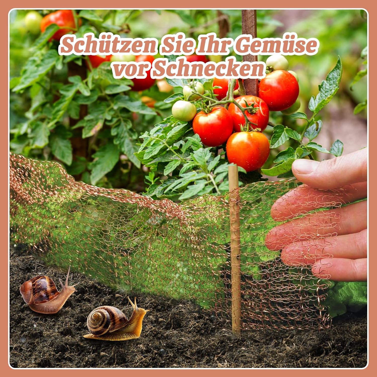 Nastro In Rame Contro Lumache – 6 Metri, Larghezza 12,7 Cm, Barriera Anti-Lumache Per Aiuole E Orti, Rame Puro 99,9% A Doppio Strato, Repellente Naturale E Atossico