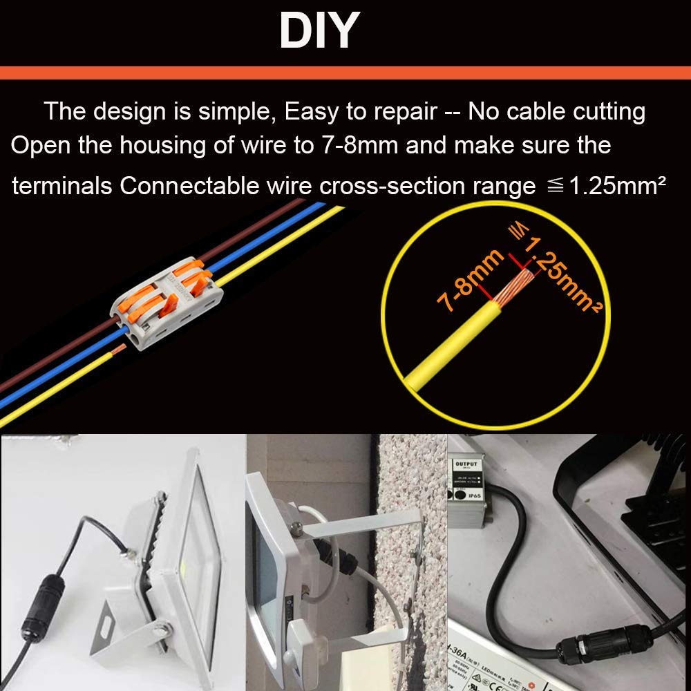 Boîte De Jonction Étanche 10 Pcs Connecteur Étanche Boîtier De