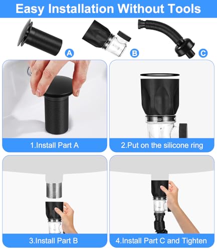 Siphon Flexible Pour évier En Acier Inoxydable - Tuyau De Vidange Universel, Facile à Installer (couleur Argent)