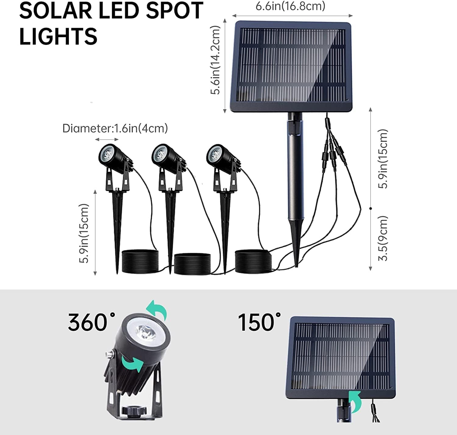 Solarstrahler mit Solarmodul