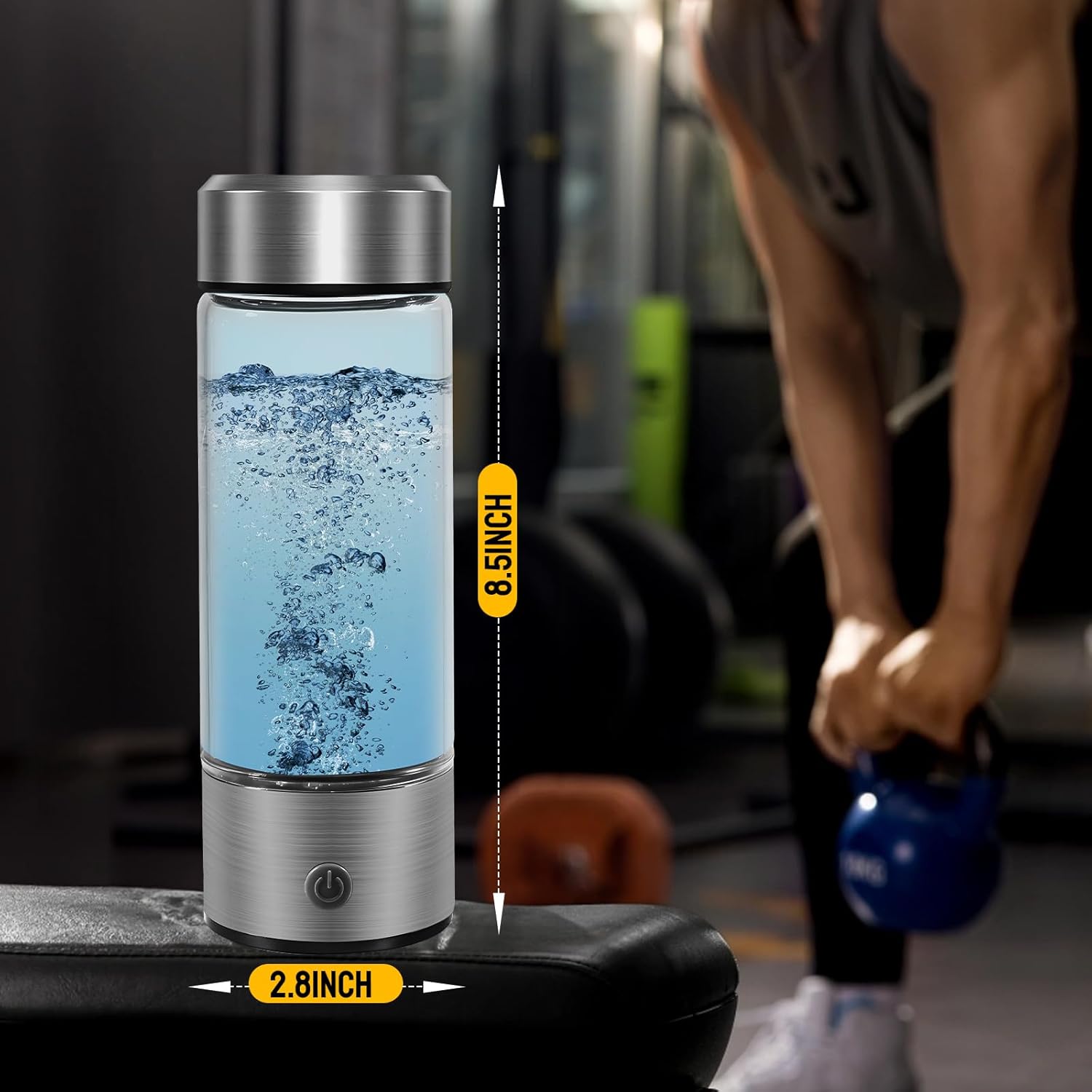 JUZ - Bouteille D'eau De Générateur D'hydrogène De 380 Ml USB Chargeant Le Générateur De Tasse