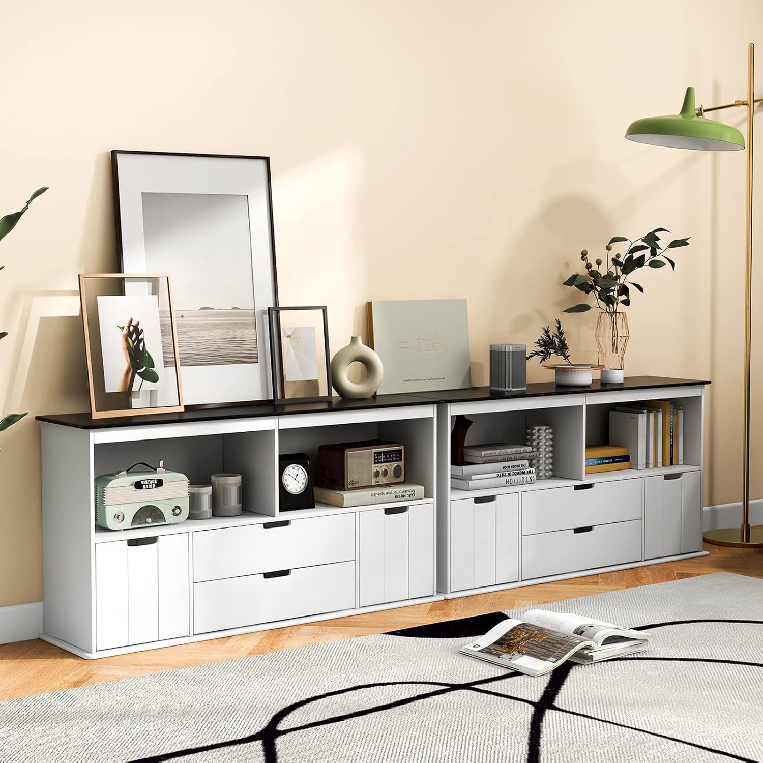 COSTWAY Mobile Porta Giochi Con 4 Cassetti, Scaffale Per Bambini Con Piano A Lavagna Scrivibile E 2 Vani Aperti, Mobiletto Multiuso Da Cameretta Soggiorno E Studio, 121 X 33 X 62 Cm -Cameretta Per Bambini AAHKMJXYDAFdJAOAIMEbOAchlkWZ0oakZn uVZ0mPidMNbILvCvspZ4oG3fPgIqc1P0ci7ZUy9tBLUUd3T