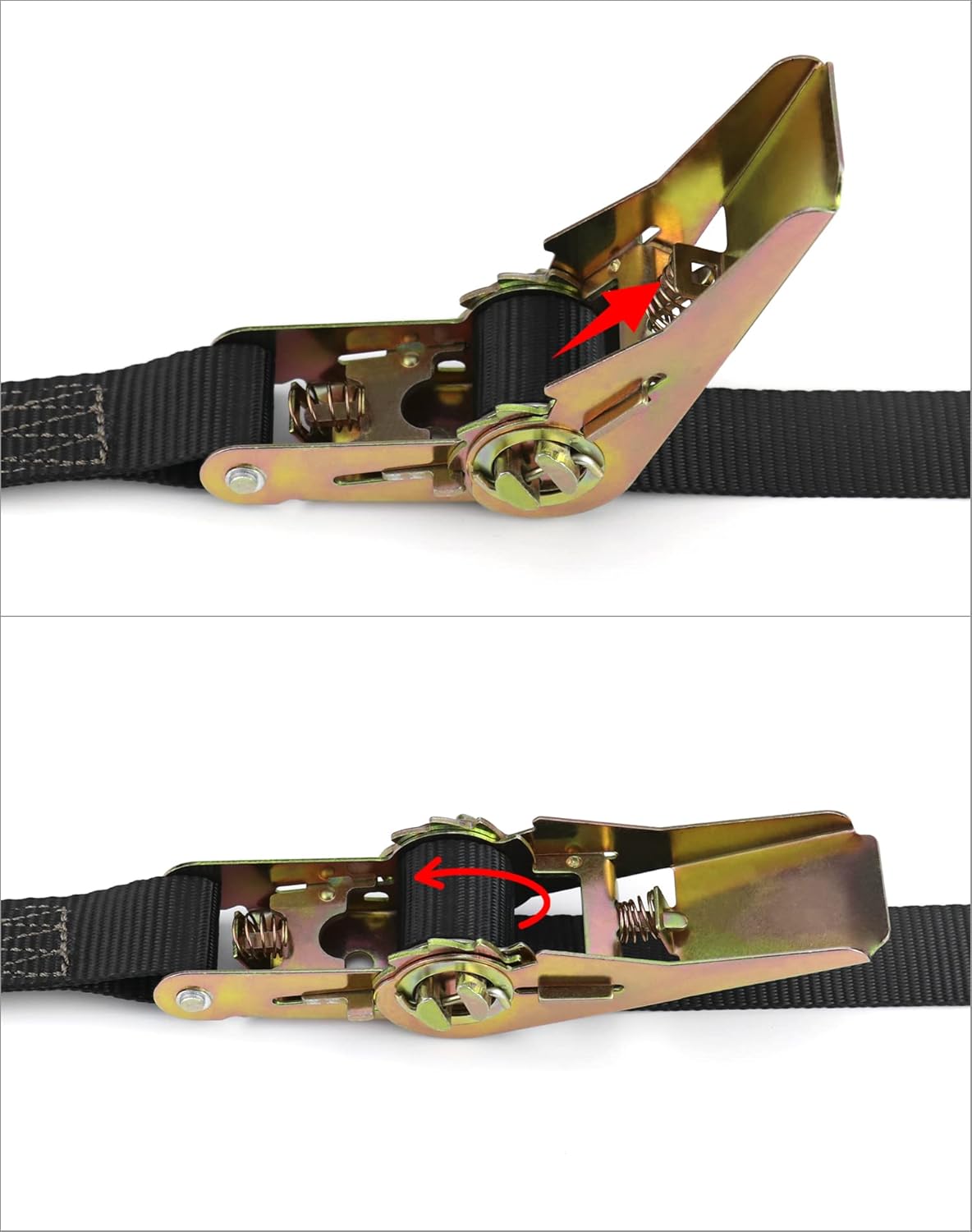 Lot De 10 Sangles D'arrimage 0,4 Tonnes 6 M X 25 Mm Orange Transport