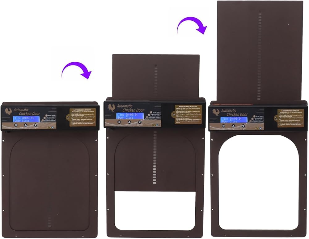 Sportello Automatico Per Pollaio - Con Timer E Protezione Anti-Incastro - Foto 4