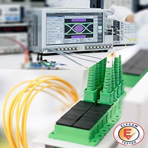 Vue adaptateur fibre optique SC APC Elfcam