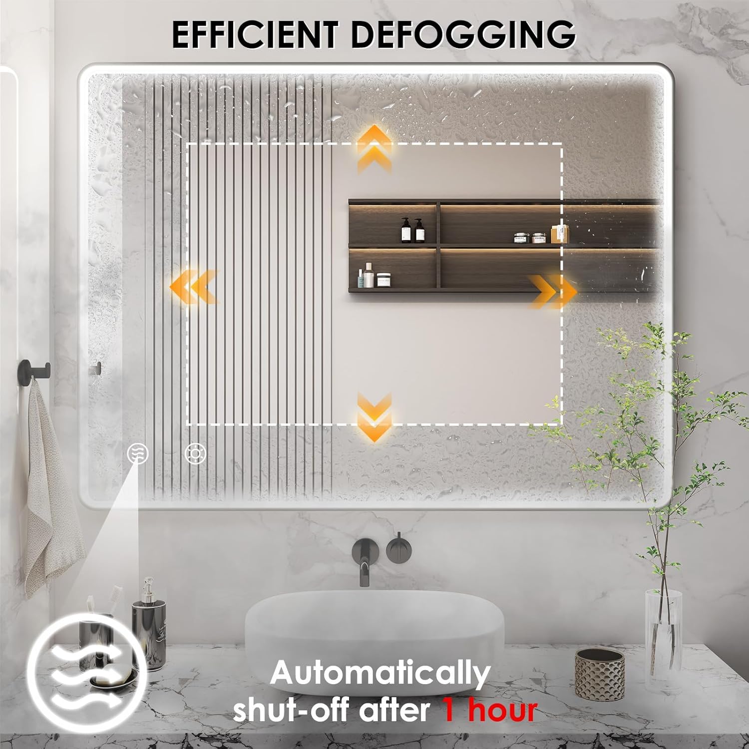 Specchio da bagno con illuminazione a LED