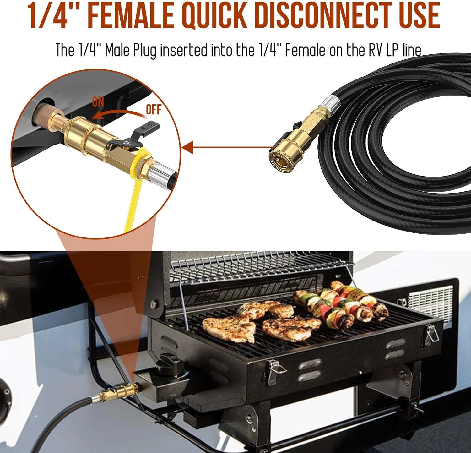 Installation tuyau propane camping-car Blackstone
