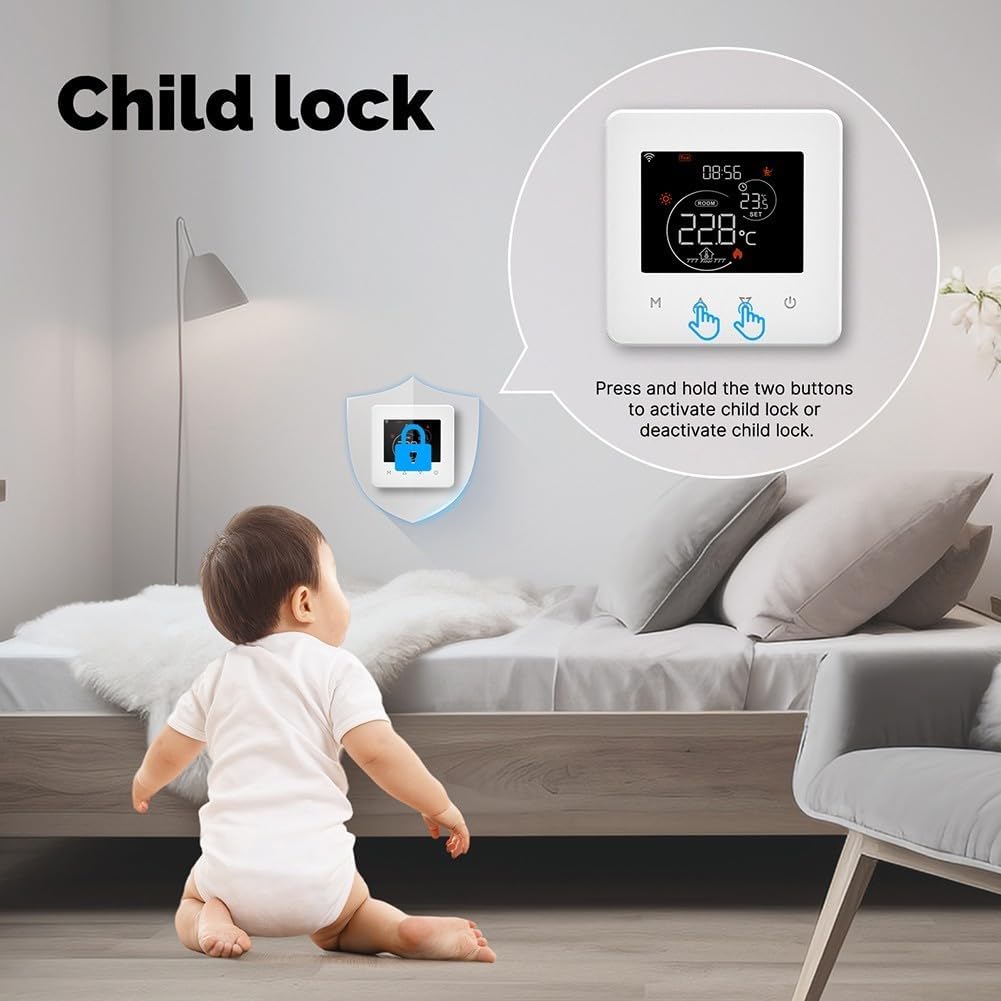 Meross MTS200B: Thermostat WIFI chaudière/plancher chauffant