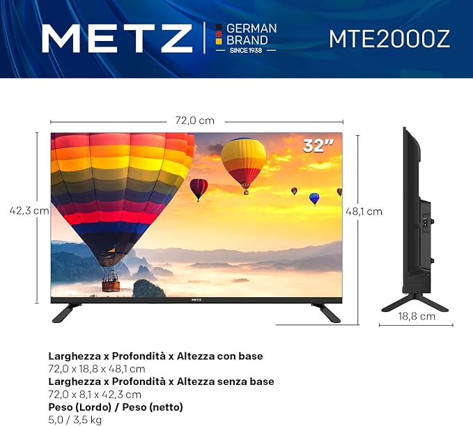 Metz MTE2000Z design sottile