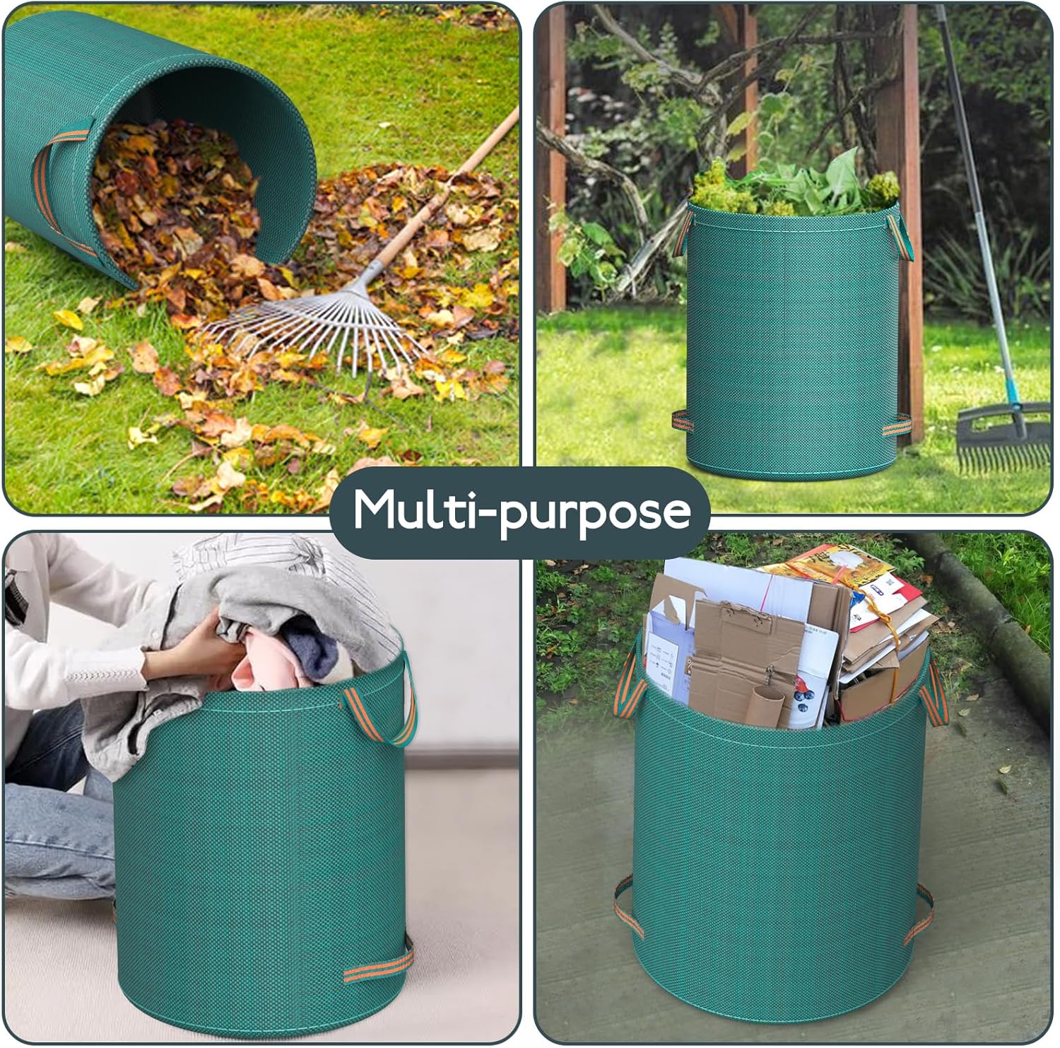 SWANEW Sacchetto da giardino Sacchetti per rifiuti da giardino XXL