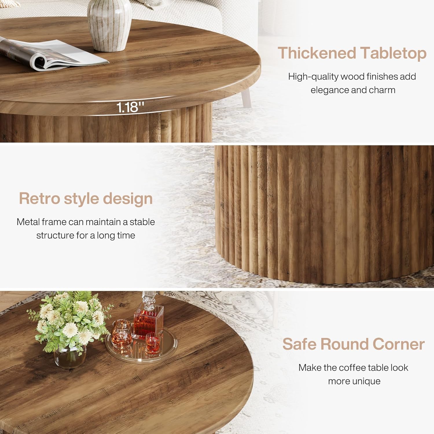 Runder Couchtisch Modern Design 2