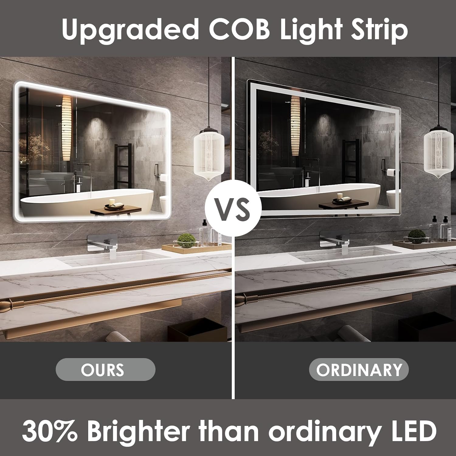 Specchio da bagno con illuminazione a LED