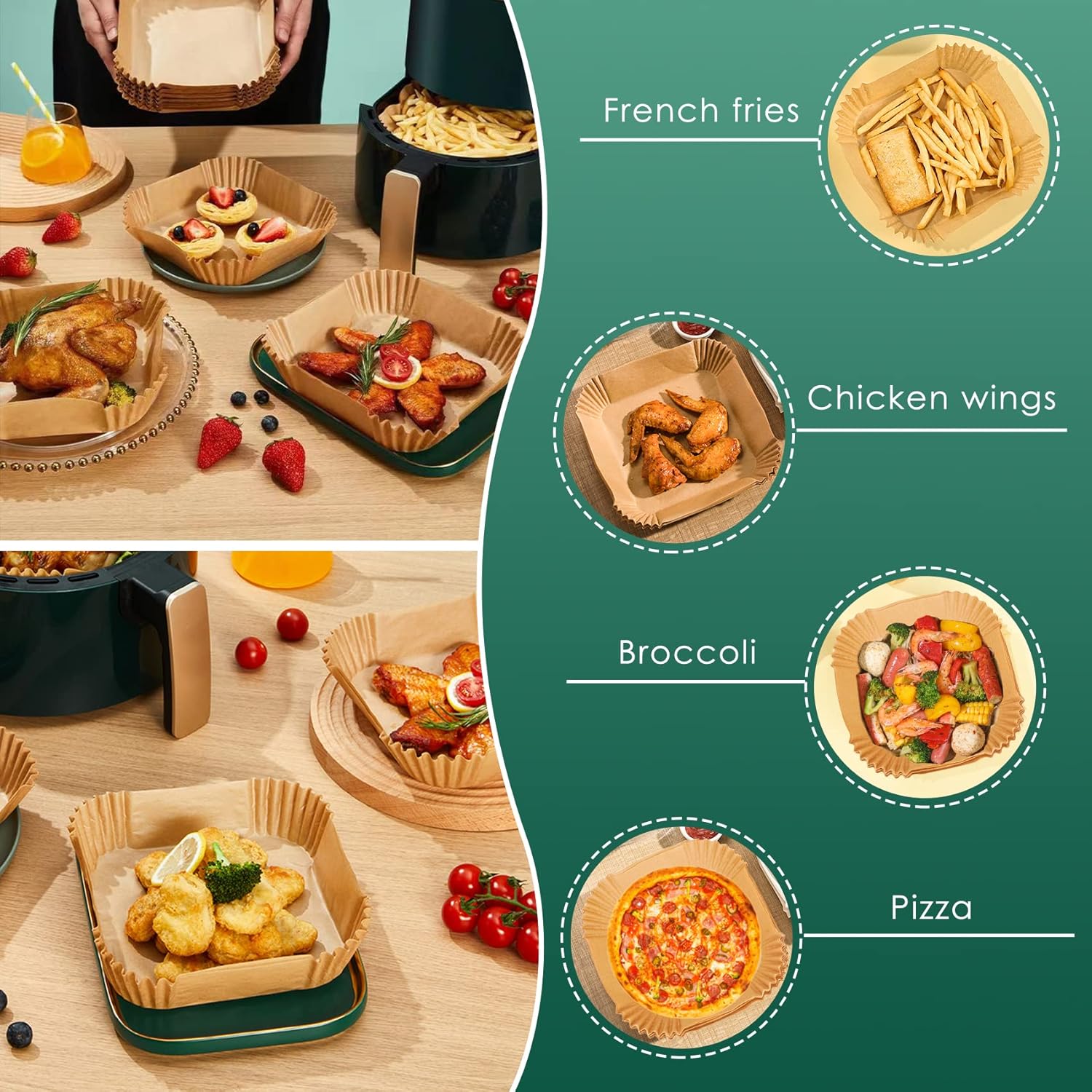 Air Fryer Paper Liners,125Pcs Parchment Paper, Air Fryer Disposable Paper Liner For Microwave, Non-Stick Air Fryer Liners Square Free Of Bleach (8IN) -Kitchen Appliances Discounts AAHKMJXYDAFdJAOAIMEbOAchlkWZ0oakZn uVZ0mPidMNbILvCvspZ4oG3fPgIqc1P1 dUg5mihg328XbjZP4WKkkfpEUHVFUcnaSzPAcC9jrA==