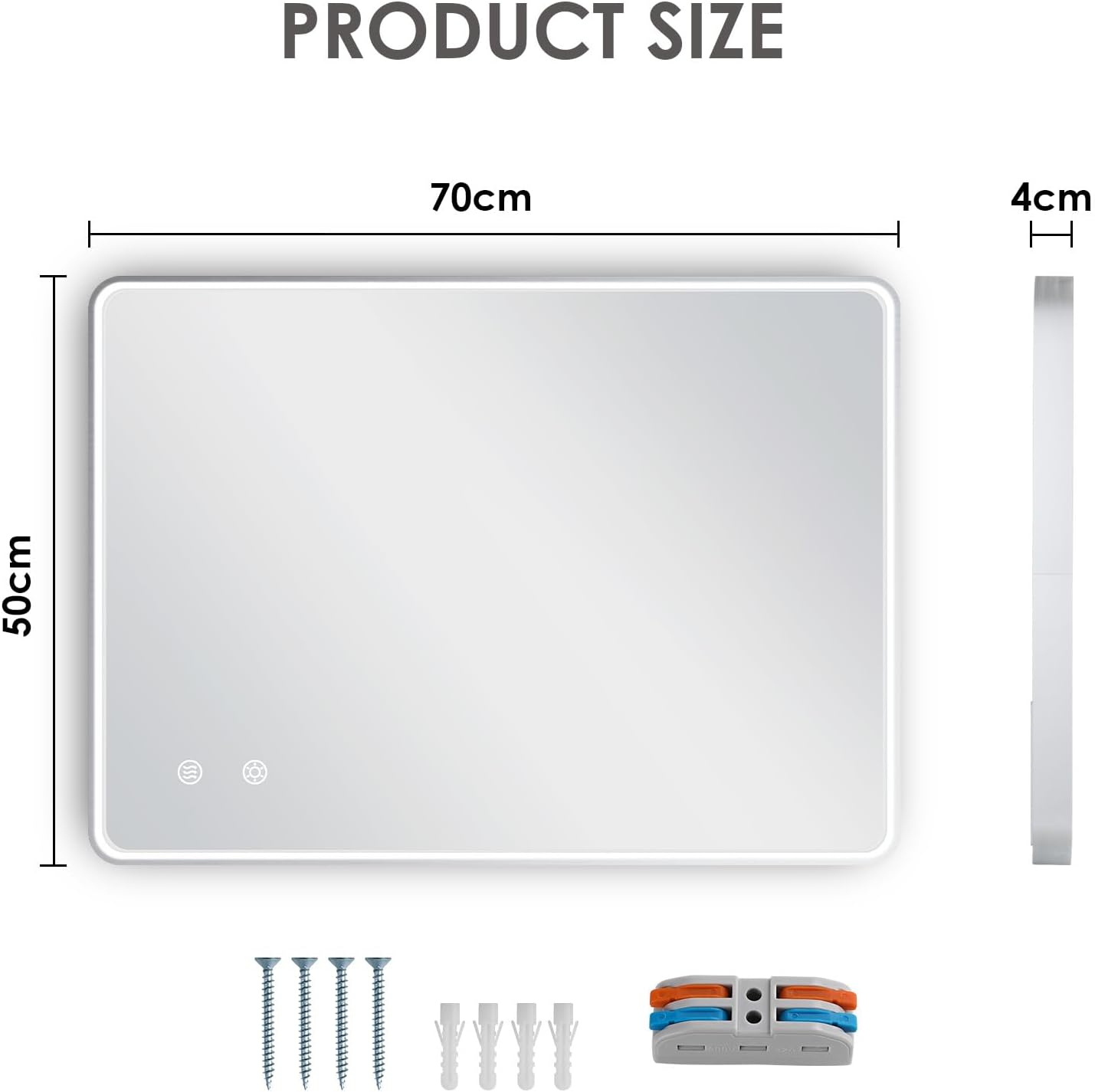 Specchio da bagno con illuminazione a LED