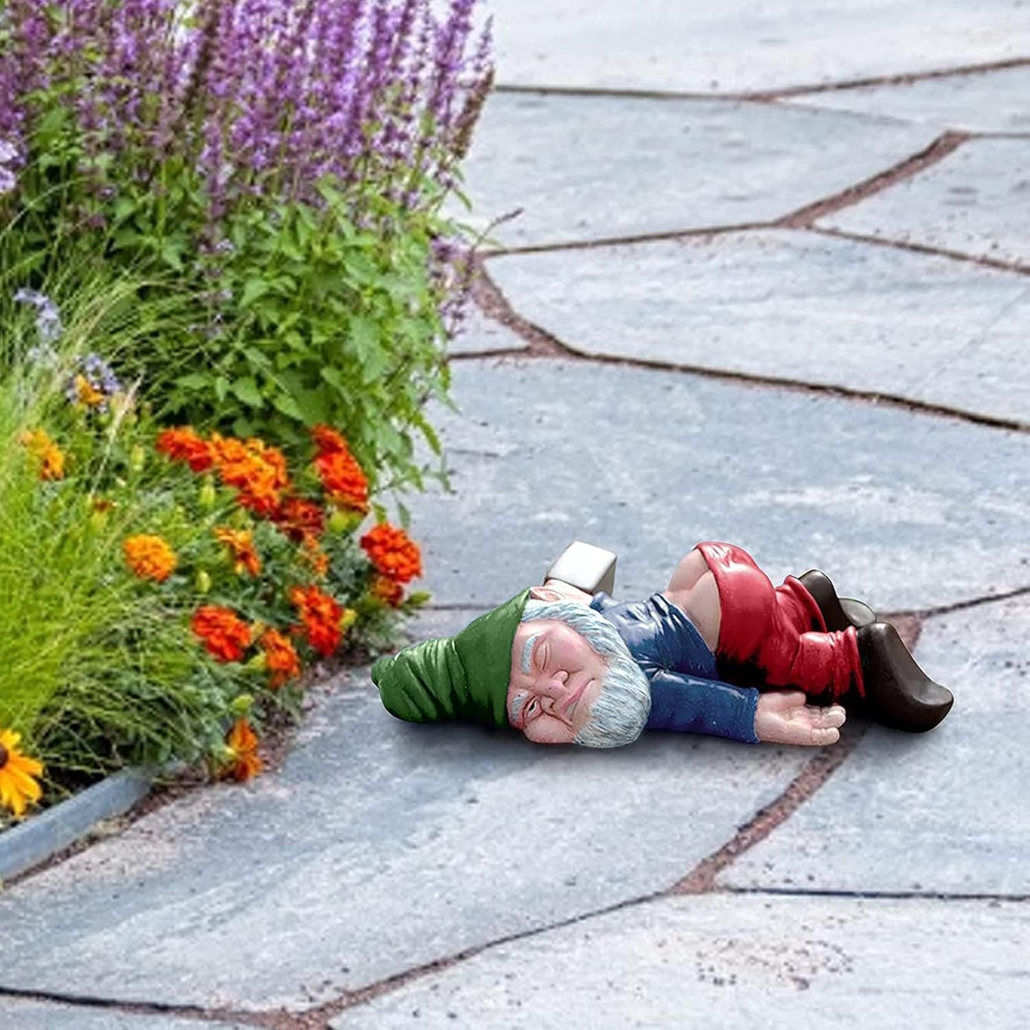 Colorato nano da giardino statua M, il regalo ideale per il tuo giardino | Déco et Artisanat