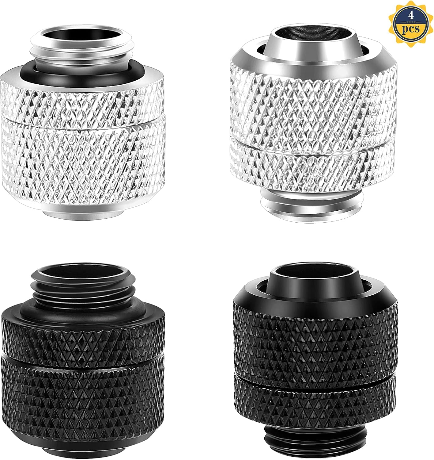 ARAMOX Raccord Cannelé Raccord à Deux Touches De Refroidissement Par