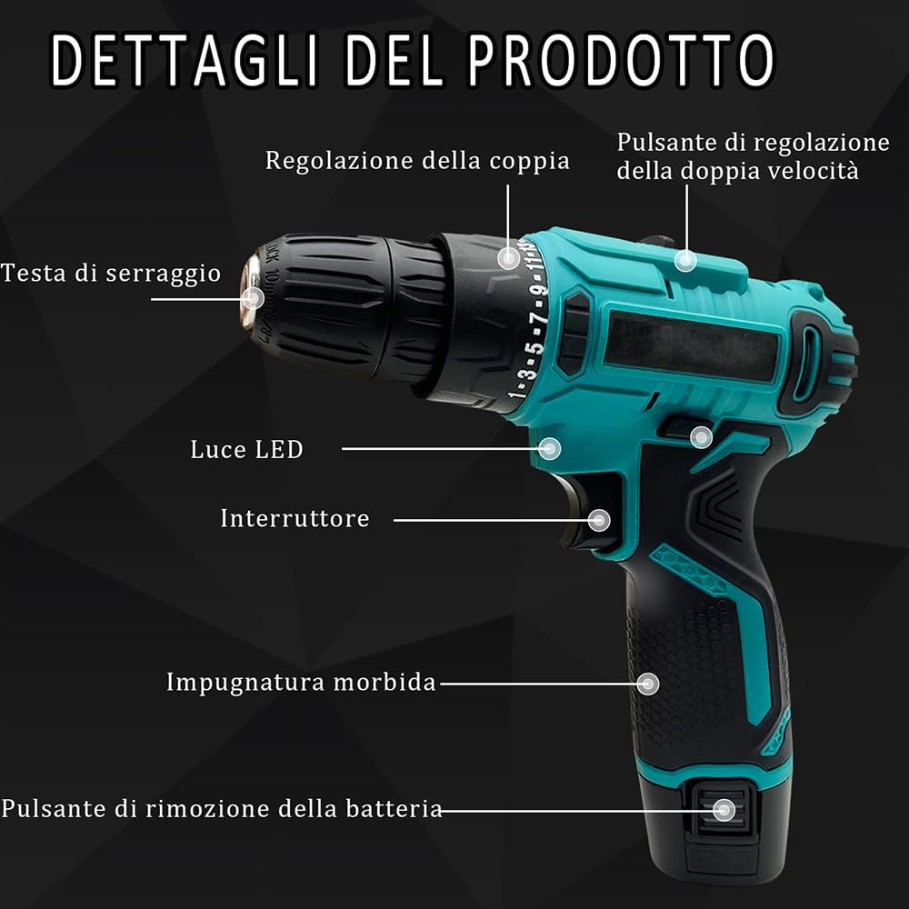 Martello Demolitore Bosch PBH 2100 RE | Con Set Scalpelli SDS-Plus | 3 Pezzi | Electropneumatico - Foto 10