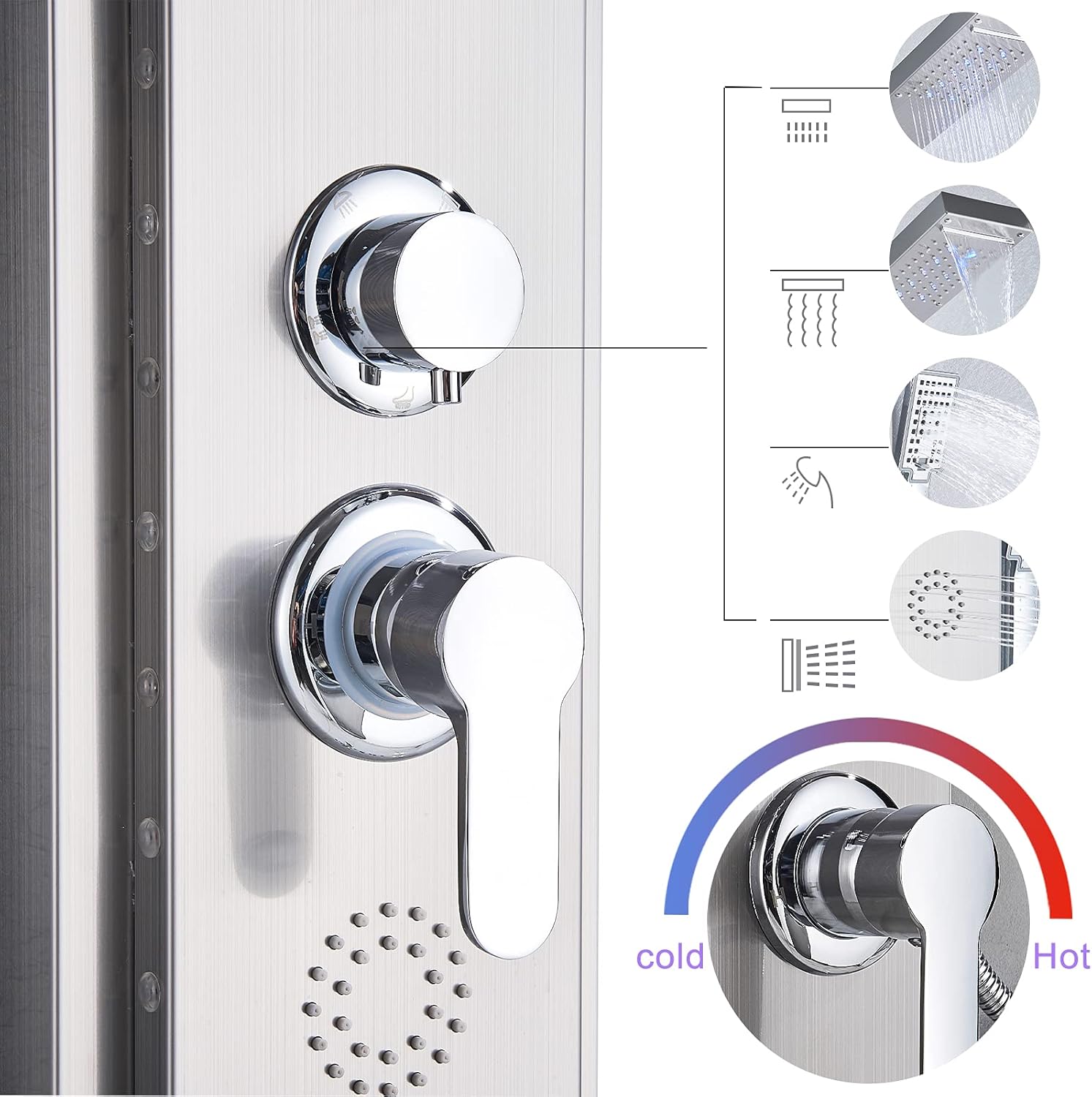 Panel De Ducha De Luz LED Con Sistema De Columna De Ducha De Chorro De Masaje SPA Para Baño,Niquel Pulido -Mundo Ducha AAHKMJXYDAFdJAOAIMEbOAchlkWZ0oakZn uVZ0mPidMNbILvCvspZ4oG3fPgIqc1P14opHHvHqR6LzJo2LRsBNVTwLepO6P2u4Dx LdXDGwEQ==