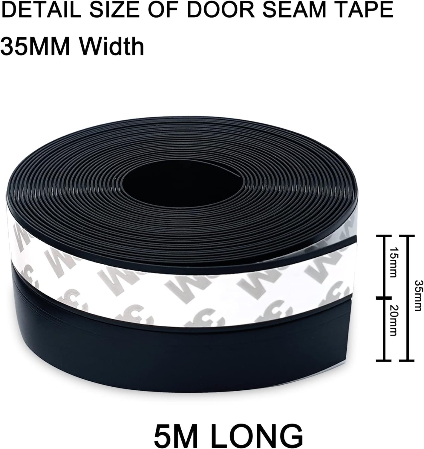 5M - 45mm - Transparent - Bande D'étanchéité En Silicone Pour Bas