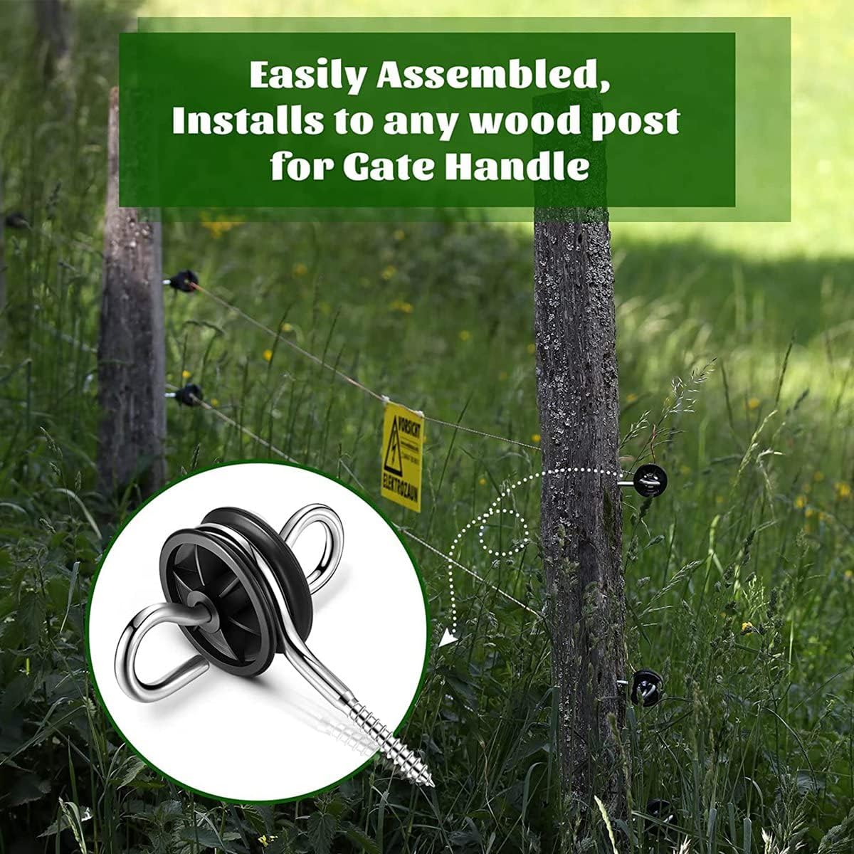 kit de porte a cordon élastique pour clôture électrique (2 réf.)