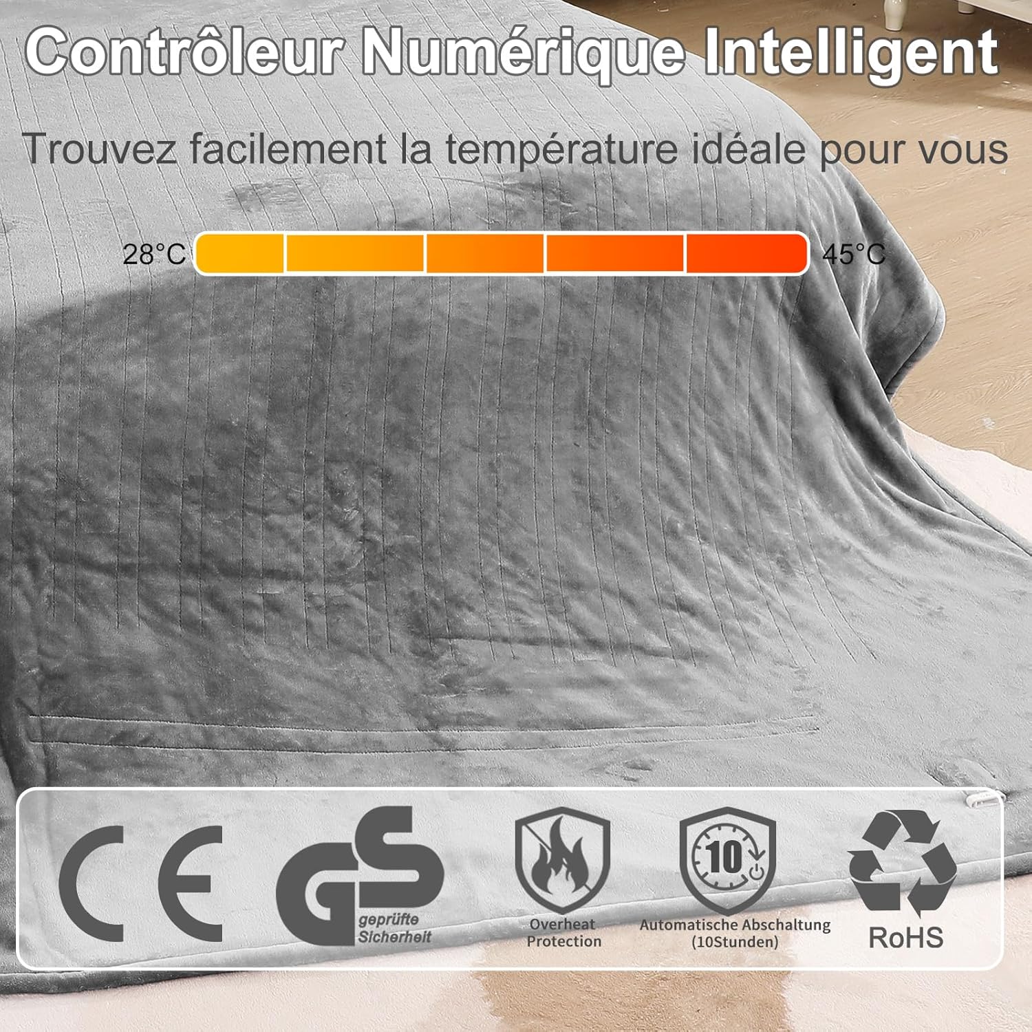 Housse Chauffante électrique Pour Appareil Photo - Protection Froid, Réglable 40-60°C - Pour Objectif < 20 Cm