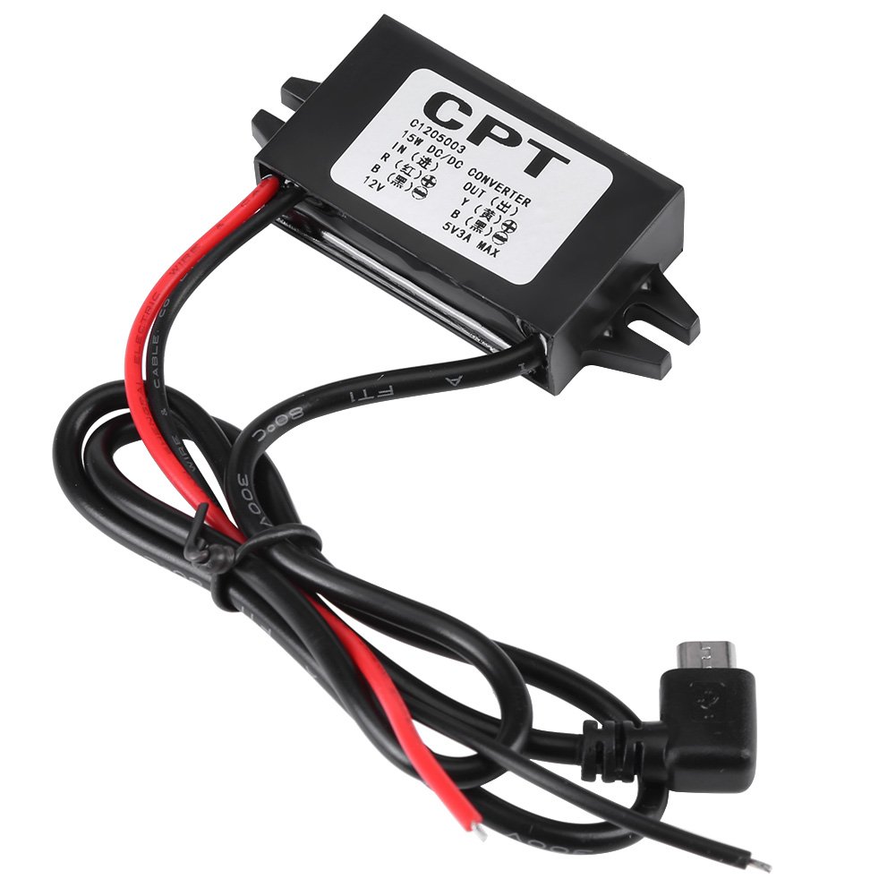 Chargeur Booster Dc Dc 12v XWST Convertisseur D'alimentation 8-40V à 5V Régulateur De Tension 12V 24V à 5V 3A 15W Micro Et Type C Régulateur Step Down Smartphone Pour Voiture Chargeur 5v