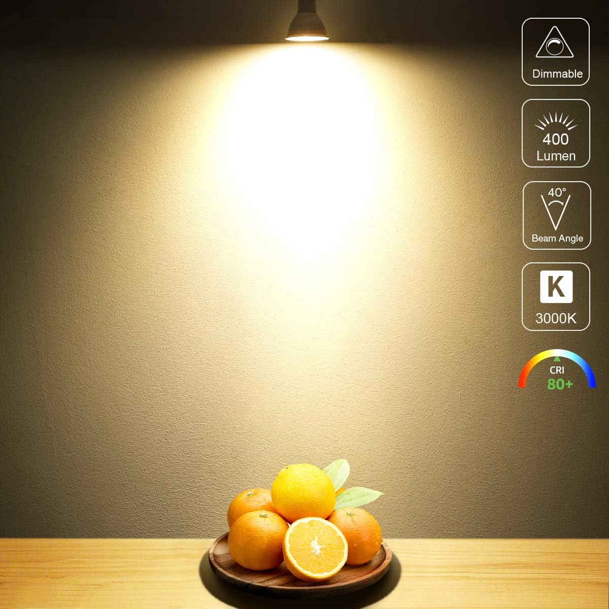 MR16 Ampoule LED Lampe Bulb, GU5.3 5W Lumière LED, Equivalent 50W Ampoule Halogène Blanc Froid 6000K 450LM AC/DC 12V-24V Non-dimmable Spot LED (Lot De 10) [Classe énergétique F] -OSRAM || EUROPALAMP Soldes Boutique