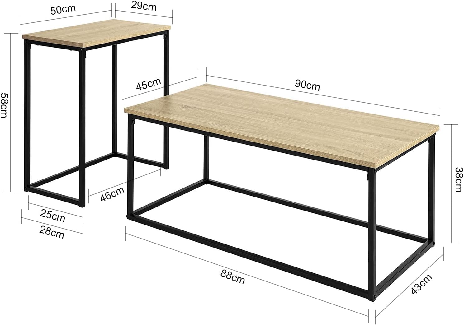 SoBuy Set Of 2 Industrial Style Side Tables End Tables Nesting Tables Coffee Table, FBT108-N -Living Room Furniture Store AAHKMJXYDAFdJAOAIMEbOAchlkWZ0oakZn uVZ0mPidMNbILvCvspZ4oG3fPgIqc1P1TA3QgeYeM82v HhnUitXOuqQR9R5Ot4pnaZ7ANCBOkw==