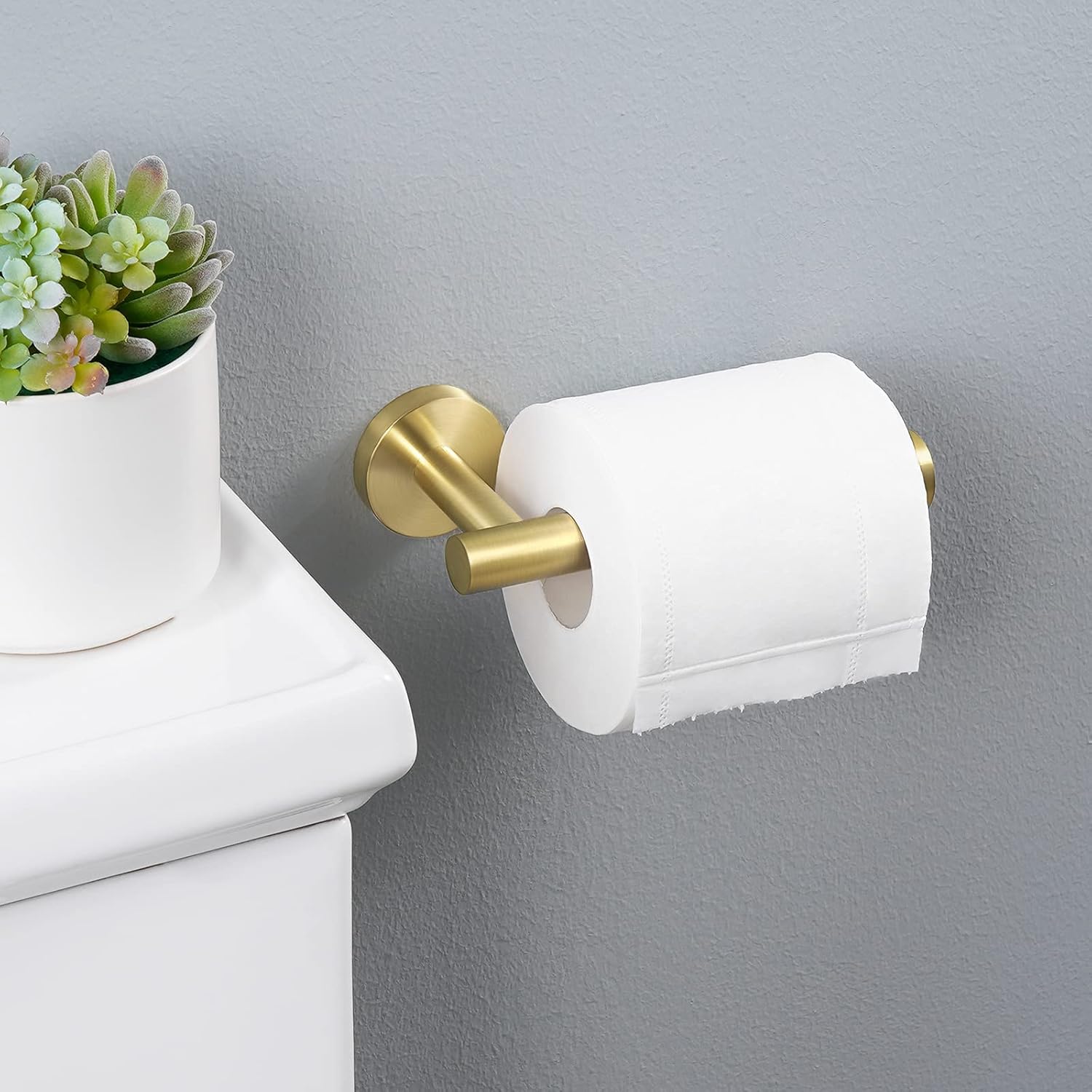 1pc Double Roll Toilet Paper Holder For Bathroom And Kitchen, Wall Mounted  Dual Paper Towel Holder In Stainless Steel With Options Of Brushed Nickel,  Matte Black And Brushed Gold