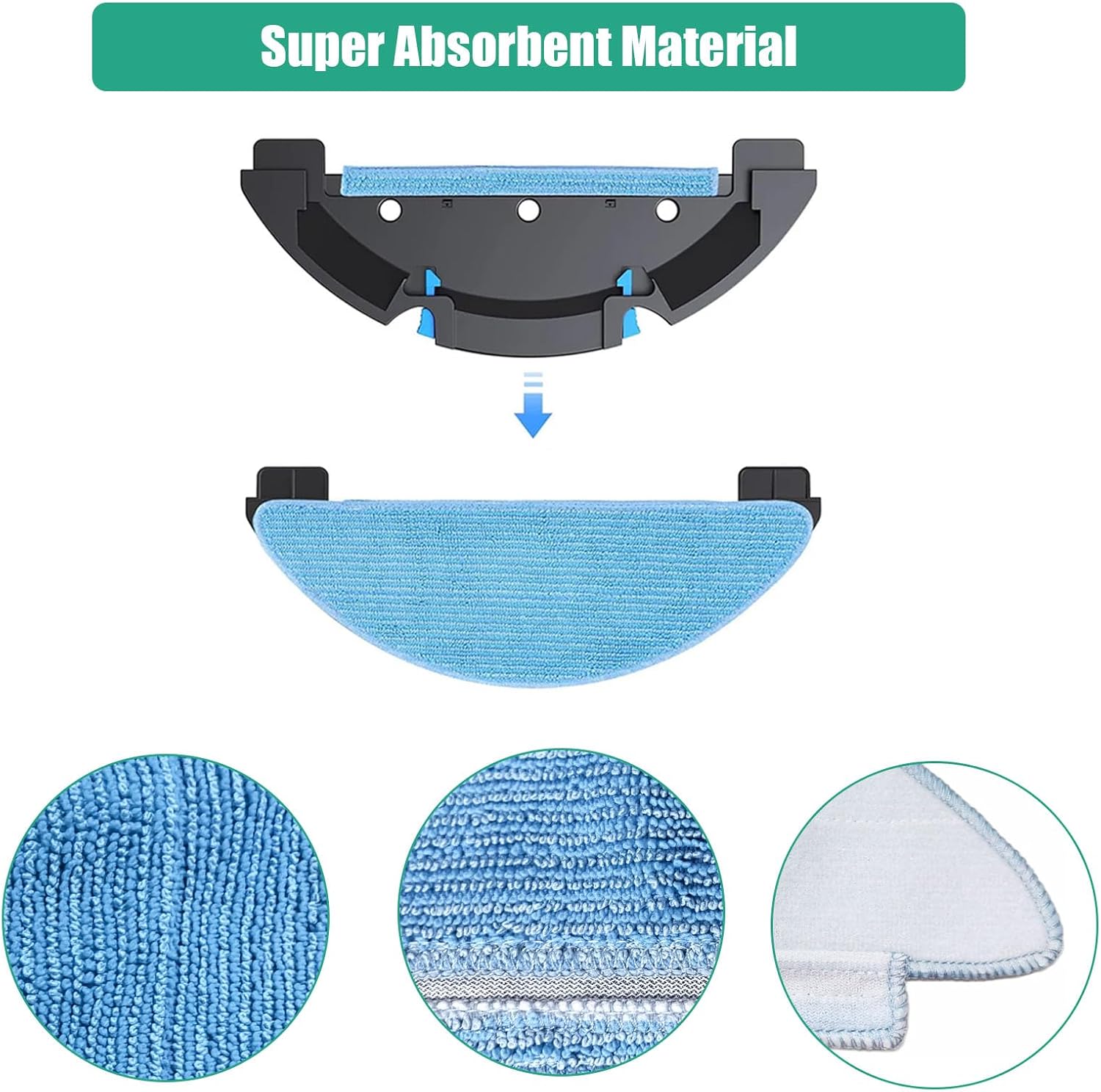 Kit Accessori Per Aspirapolvere Robot Honiture Q6 Pro, Laresar L6 Pro, T10+ E Ultènico - 6 Spazzole Laterali, 1 Spazzola Principale, 2 Filtri - 2
