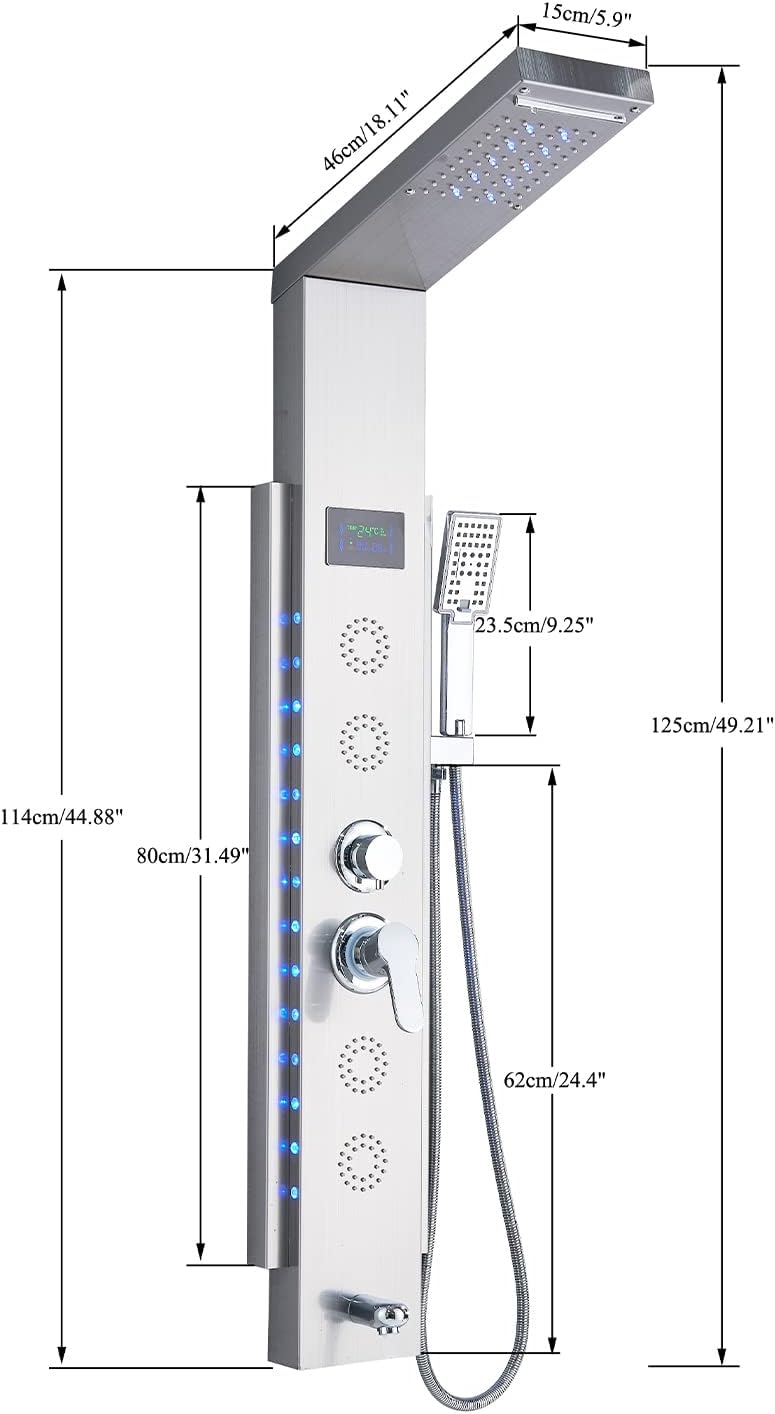Panel De Ducha De Luz LED Con Sistema De Columna De Ducha De Chorro De Masaje SPA Para Baño,Niquel Pulido -Mundo Ducha AAHKMJXYDAFdJAOAIMEbOAchlkWZ0oakZn uVZ0mPidMNbILvCvspZ4oG3fPgIqc1P1Xyz92ESBBL64ZC4hGzn3IRNFFFEyTo7qr3V9rYWPq3Q==