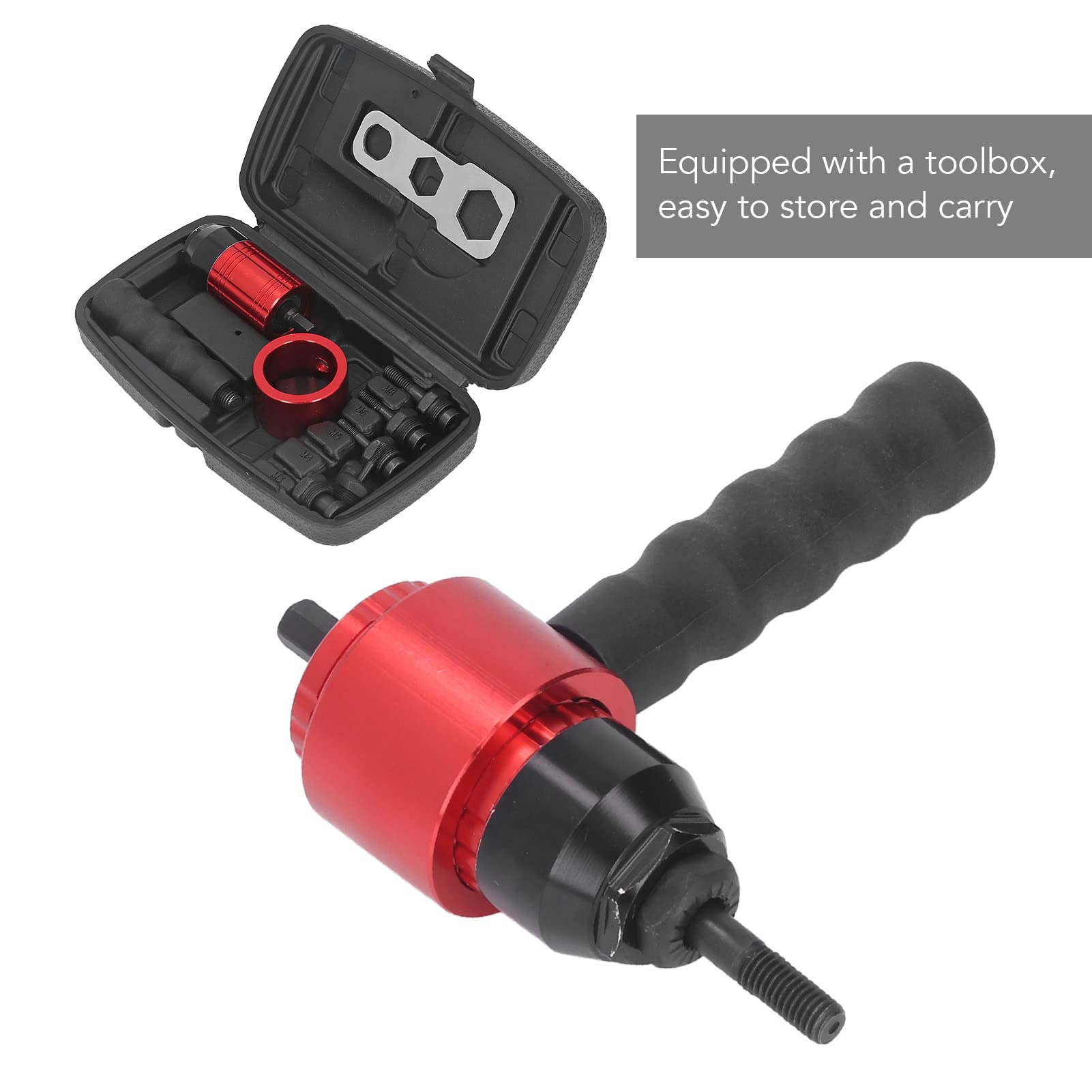 Tête De Pistolet à Riveter Pour écrou Autobloquant M8 - En Acier Allié, Remplacement Pour Riveteuse Manuelle