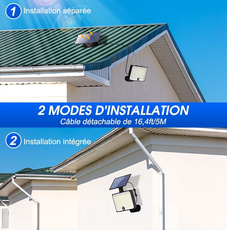 DASTOR 2 Luci Da Parete Esterne Con Sensore Di Movimento – Design Nero A 3 Strati, Illuminazione Per Portico, Giardino E Garage