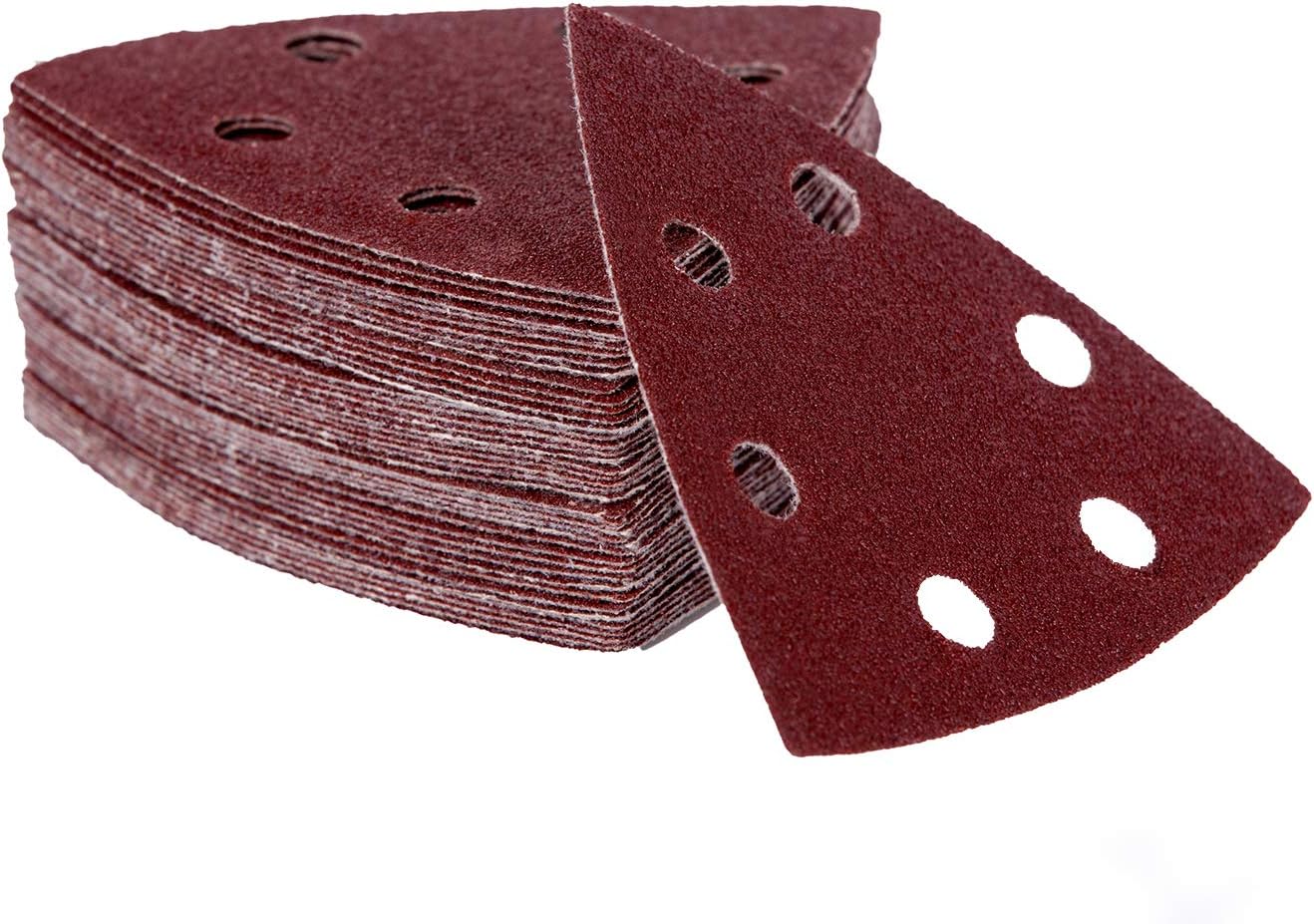 Lot De 24 Feuilles Abrasives Triangulaires Pour Ponceuse, Grains 40/60/80/ 120/180/240, Pour Bois, Mur, Caoutchouc, Cuir. | Leroy Merlin