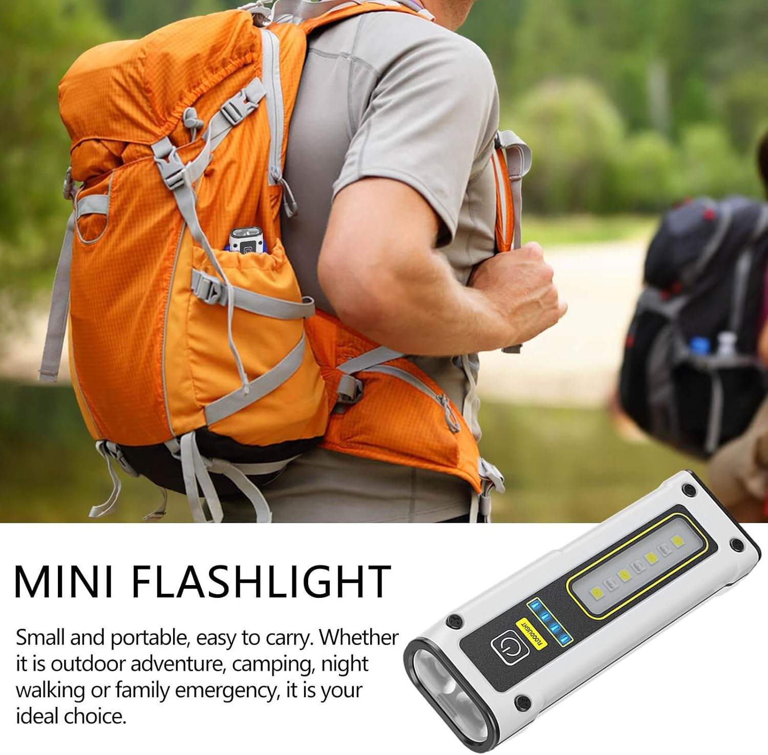 " /></p> <p>➦Fácil de transportar: Con un diseño mini que cabe en tu bolsillo, esta linterna es fácil de llevar contigo a donde quiera que vayas. Ya sea que la necesites para acampar o hacer senderismo, puedes tener una fuente de luz confiable.</p> <p>➦Modo de alarma: Ya sea que necesites mejorar tu visión en la oscuridad, descubrir algo oculto o pedir ayuda, esta linterna puede hacerlo. También cuenta con un modo SOS que emite una señal de socorro y un modo de alarma.</p> <p>➦Ampliamente aplicable: Si disfrutas explorando la naturaleza, esta pequeña linterna es un accesorio esencial. Es compacta, confiable y lo suficientemente brillante como para iluminar tu camino.</p> <p>➦Resistente y robusta: Esta pequeña linterna utiliza un material de aleación de aluminio como base, lo que la hace resistente y robusta. Puede soportar caídas y impactos, lo que le permite soportar los rigores del uso diario.</p> <p>➦Regalo maravilloso: esta pequeña linterna es ideal para actividades al aire libre o paseos nocturnos. También puede ayudarle a ver con claridad en lugares oscuros o con poca luz. Esta pequeña linterna es un gran regalo para familiares y amigos.</p> <p>【Modelo del producto】: TG-SD268</p> <p></p> <p>[Modelo de bombilla]: LED (luz blanca) + 3535 (luz blanca, luz roja, luz roja y azul)</p> <p></p> <p>[Posición de funcionamiento]: Luz LED principal * 1 intensidad, Luz LED principal * 2 intensidades, Luz lateral (blanco intermitente, rojo, rojo y azul)</p> <p></p> <p>[Batería aplicable]: Batería de polímero de litio.</p> <p>[Material del producto]: Aleación de aluminio.</p> <p></p> <p>【Voltaje de funcionamiento】: 3,7 V</p> <p>[Color del producto]: Negro/Blanco</p> <p>[Se puede cargar directamente]: Carga directa tipo C, con función de salida de batería externa / la luz indicadora roja parpadea durante la carga y la luz indicadora verde permanece encendida cuando está completamente cargada.</p> <p>【Tamaño del producto】: 96*32 mm</p> <p></p> <p>【Características】:</p> <p>1. Perla de lámpara: Perla de lámpara LED de alta potencia de segunda generación, gran capacidad de disparo de largo alcance, amplio rango de irradiación y larga duración de la batería;</p> <p>2. Espejo convexo ojo de rana: Se ajusta a los principios de diseño óptico, concentra una luz intensa y dispara más lejos, y es conveniente para la iluminación;</p> <p>3. Cuerpo de aleación de aluminio: Fabricado en aleación de aluminio de alta tenacidad, duradero;</p> <p>4. Interruptor central: Material de caucho natural, tratamiento de superficie antideslizante, interruptor táctil ligero para cambiar los modos de iluminación;</p> <p>5. Diseño de carga directa: Diseño de carga directa Tipo-C, carga en cualquier momento y en cualquier lugar.</p>