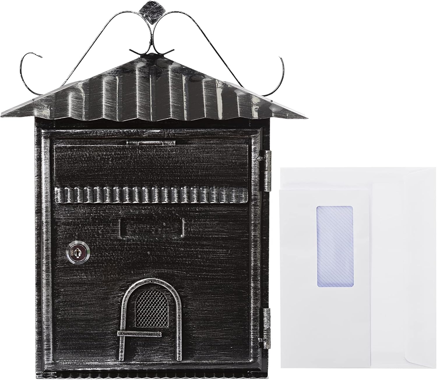 Vintage Style Metal Individual Mailbox, Small Wall Mounted Mailbox ...