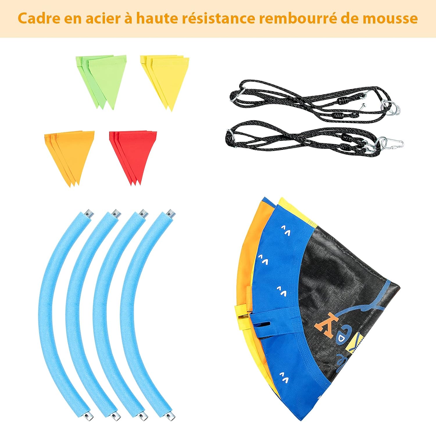 COSTWAY Balançoire Nid D’Oiseau Ronde Φ100 Cm Avec 8 Drapeaux Hauteur Réglable 100-160CM Cordes Multicouches Charge 150KG Singe -Pas Cher Clair Jardin Magasin AAHKMJXYDAFdJAOAIMEbOAchlkWZ0oakZn uVZ0mPidMNbILvCvspZ4oG3fPgIqc1P1jrq4R6fiDKPwP ygvT6RW 5dd6HEoBzBz5sls5dd5A==