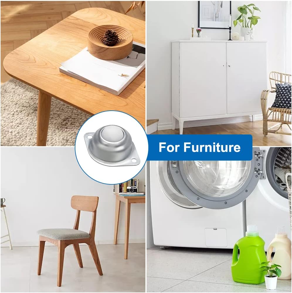 8 Pièces Roulettes à Billes, Transfert Roulettes De Meubles,Nylon Roulettes à Bille, Rouleaux à Billes En Nylon Et En Acier Inoxydable, Rotation à 360 Degrés, Pour Meubles, Etagères, Vitrines -Fispool Magasin AAHKMJXYDAFdJAOAIMEbOAchlkWZ0oakZn uVZ0mPidMNbILvCvspZ4oG3fPgIqc1P1mn3XgIa9rwLI1bA