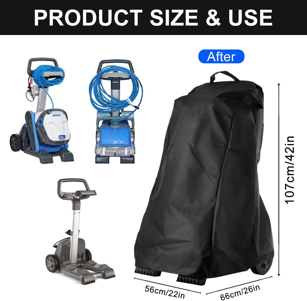 Housse De Protection Pour Nettoyeur De Piscine, Housse Pour Robot Dolphin Avec Poignée Et Cordon De Serrage -Piscine Soldes