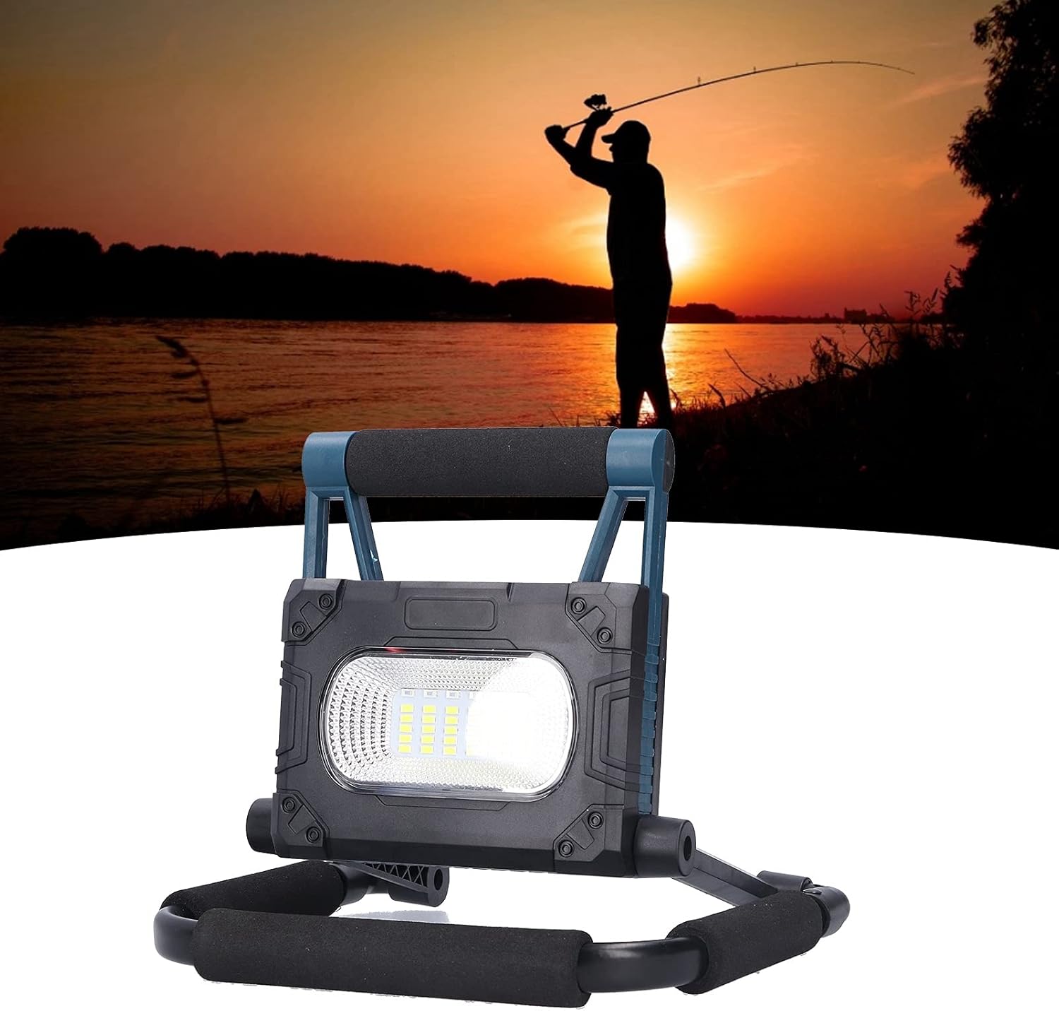 Lampe Dynamo Camping – Lampe Torche + Boussole + Lumière D'urgence (Neuf, Multifonction)