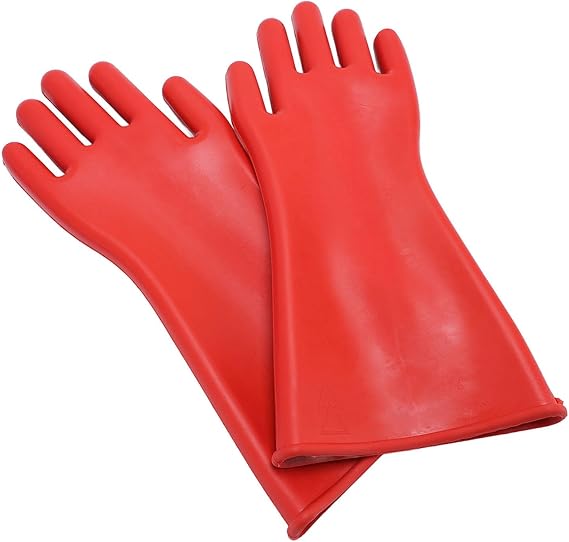 Hochspannungs-Isolierhandschuhe, 12-kV-Schutzhandschuhe aus Gummi für Elektriker und Leitungsarbeiter, entwickelt für bessere Isolierung und Sicherheit