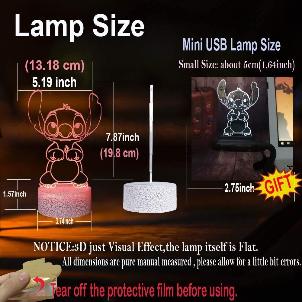 Lampe Stitch,Veilleuse De Dessin Animé 3D Enfant Rechargeable Lampe De Chevet De Chambre USB Télécommande 16 Couleurs Lampe De Bureau Illusion Décoration De Chambre De Bébé Doux Fille(Crack Stitch) -Éclairage Domestique AAHKMJXYDAFdJAOAIMEbOAchlkWZ0oakZn uVZ0mPidMNbILvCvspZ4oG3fPgIqc1P1vG3XuFC40mDnWl8T4cxqJ1m MJO0p1 z67oXGtFuBbw==