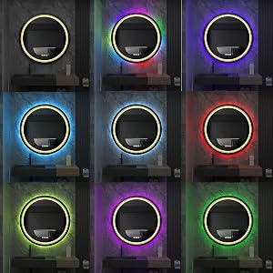 LUVODI MIRROIR SALLE DE BAIN MURAL LED ROND 