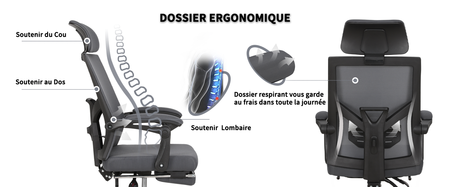 Chaise Bureau Ergonomique 3