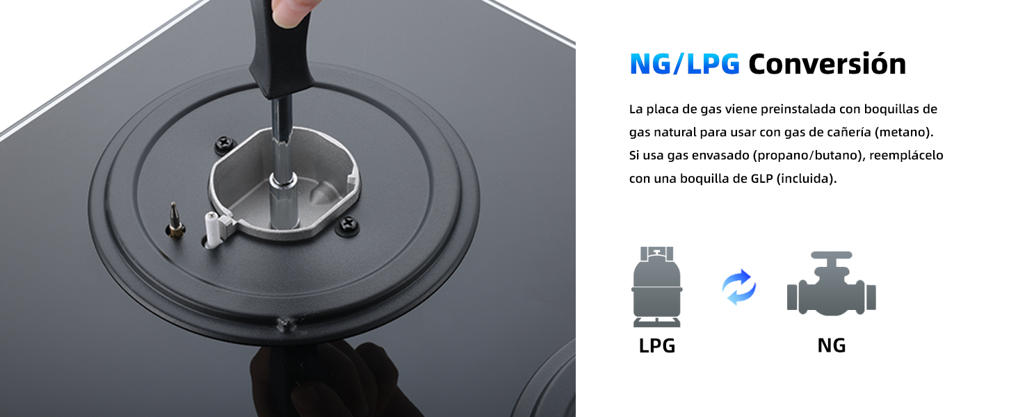 Placa de gas