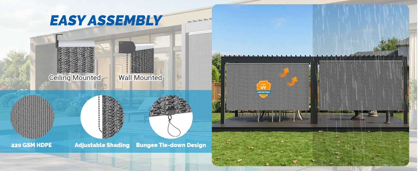 outdoor roller shade