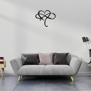 Angel&H Infinite Heart Wall Decor Art