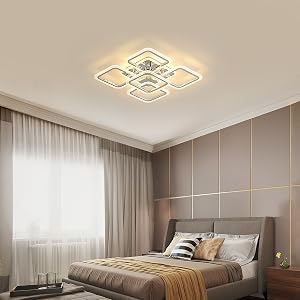 Lampadario LED bianco caldo per camera da letto
