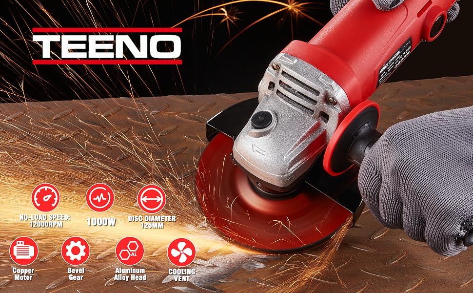 TEENO Meuleuse D'angle 1000W